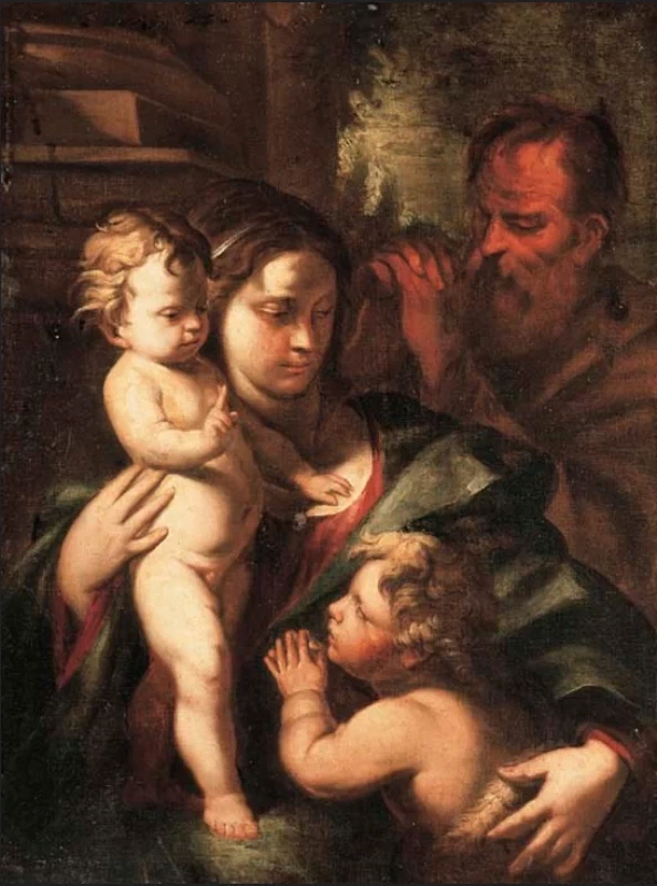 La Sacra Famiglia con Giovannino